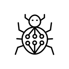 Malware icon in vector. Logotype