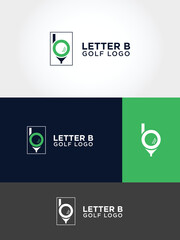 Letter B Golf Logo Design