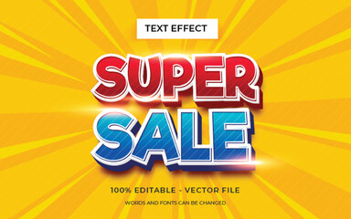 Super sale text style editable text effect