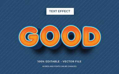 Good text style editable text effect