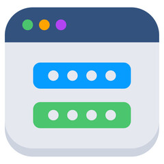 Obraz premium Modern design icon of web password 