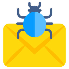 An icon design of mail bug