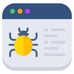 Trendy vector design of web bug