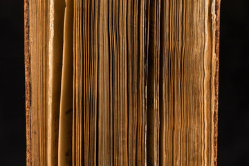 Detail of pages of an old book