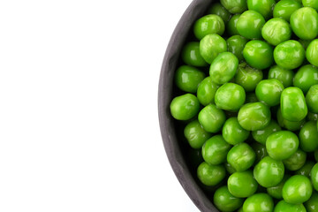 Bowl of green wet pea