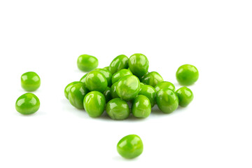Pile of green wet pea