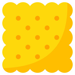 An editable design icon of biscuit