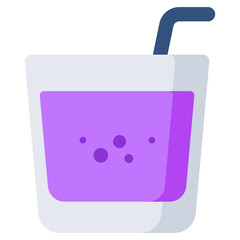 An editable design icon of drink glass 