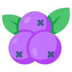 Trendy vector design of berries
