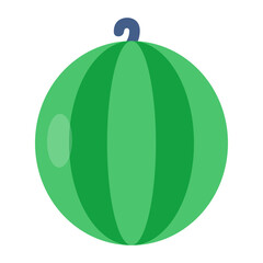 Summer juice fruit icon, vector design of watermelon 
