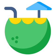 Modern design icon of coconut water