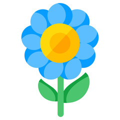 Flat design icon of bloom 