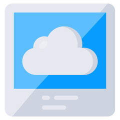 An icon design of cloud technology 