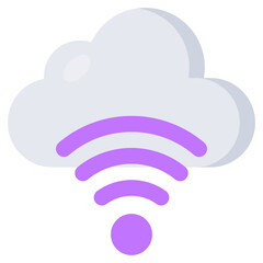 Perfect design icon of cloud wifi