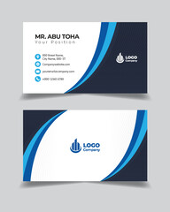 Obraz premium vector Clean professional business card template
