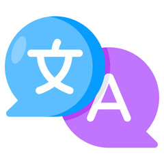      Vector design of language translator icon