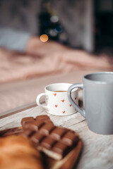 cup of coffee and cookies