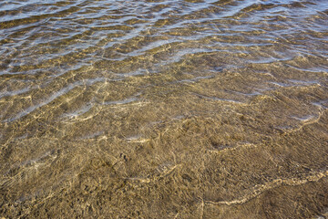 Transparent water and bottom