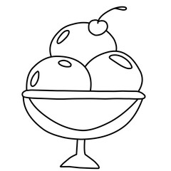 Doodle Ice Cream Vector
