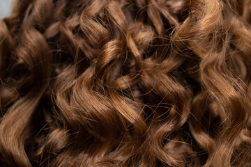 Light brown curls hair background