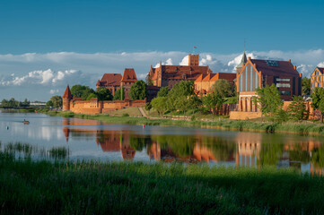 Naklejka na ściany i meble 2022-06-13. view of castle of the Teutonic Knights Order in Malbork, Poland