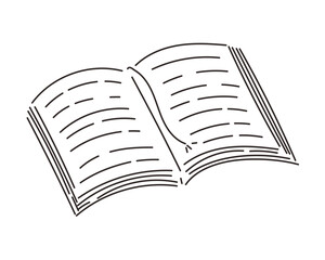 開いた本のイラスト