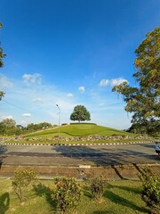 Obraz premium view of the park of the city