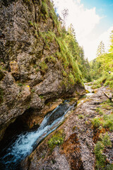 Mountain landscape in mountains, Juranova dolina - valley in The Western Tatras national park. Slovakia, oravice, Orava region. © Zedspider