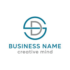 Initial SG logo and business card