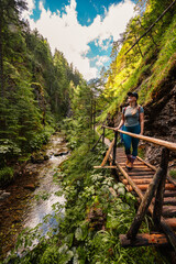 Mountain landscape in mountains, Juranova dolina - valley in The Western Tatras national park. Slovakia, oravice, Orava region. © Zedspider