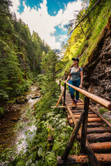 Mountain landscape in mountains, Juranova dolina - valley in The Western Tatras national park. Slovakia, oravice, Orava region. © Zedspider