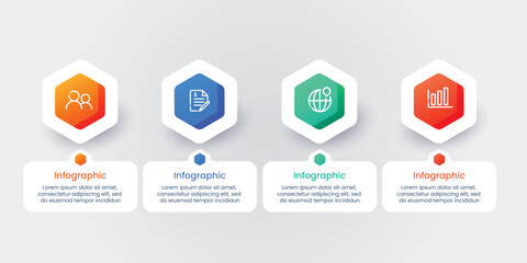 Business infographic template design