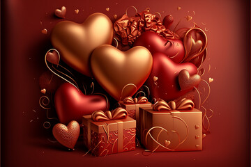 Romantic love gift, generative ai