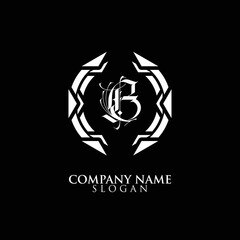 black and white logo design 