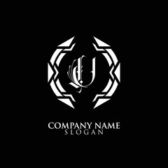 black and white logo design 