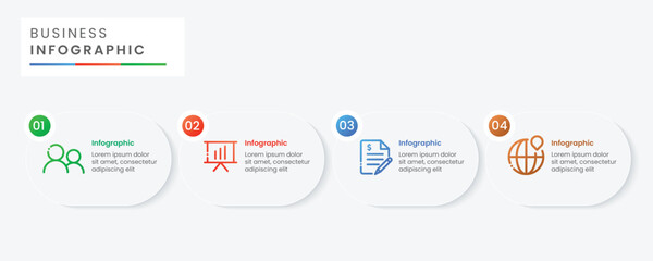 Business concept infographic template design