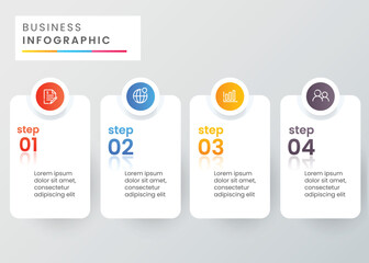 Infographic business banner template design