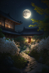 Samurai house, Generative ai