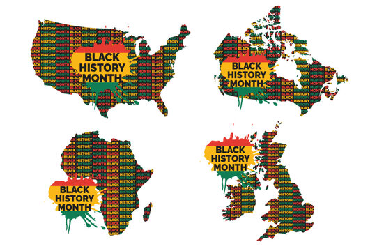 Black History Month, Template Background, Vector Illustration Design.