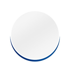 banner circle frame and speech