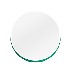 banner circle frame and speech