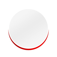 banner circle frame and speech