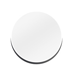 banner circle frame and speech