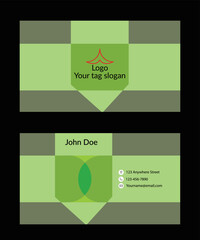 Modern creative corporate business card