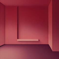 Generative AI,full frame shot of red wall