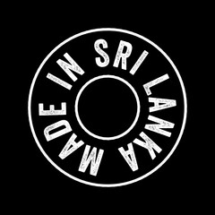 Made in Sri Lanka text emblem stamp, concept background