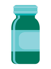 pharmacy bottle flat