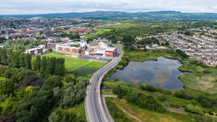Fototapeta na wymiar Limerick Ireland, 06-August,2022, view of city.