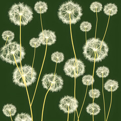 dandelion background illustration