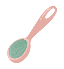 green tea in spoon icon